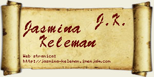Jasmina Keleman vizit kartica